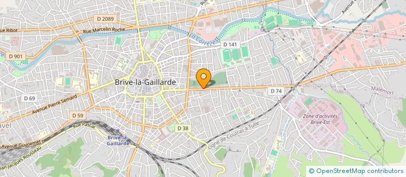 localisation de l'entreprise MADAME FRANCINE AUSSAL à BRIVE-LA-GAILLARDE