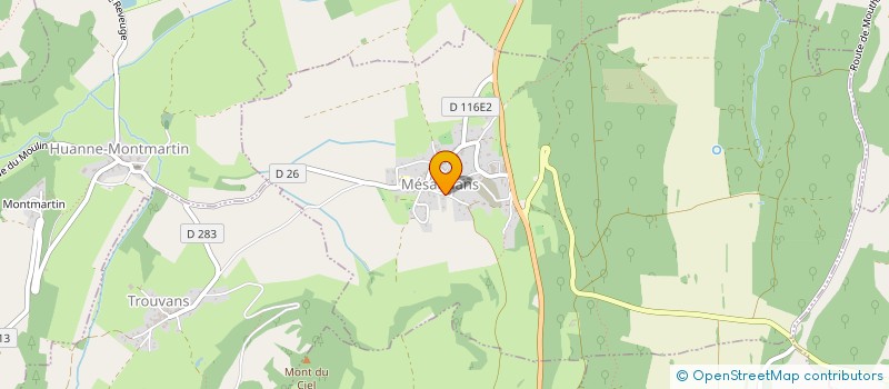 localisation de l'entreprise MADAME FRANCINE AVE  MESANDANS