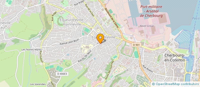 localisation de l'entreprise MADAME FRANCINE BAILLEUL  CHERBOURG-EN-COTENTIN