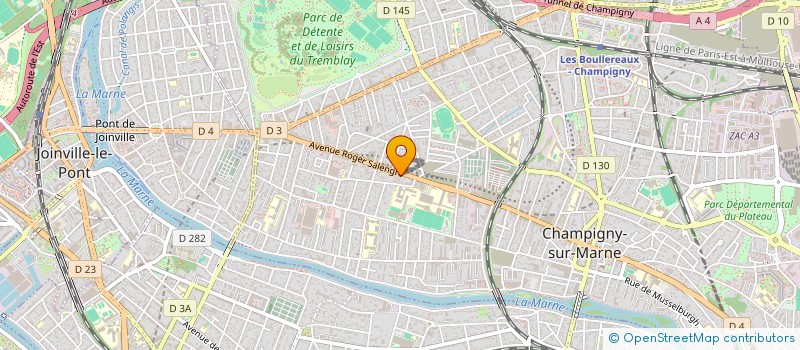 localisation de l'entreprise MADAME FRANCINE BARBIER  CHAMPIGNY-SUR-MARNE