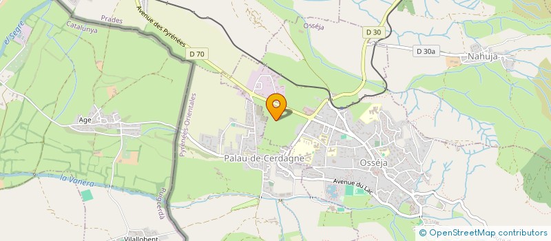 localisation de l'entreprise MADAME FRANCINE BARRERE  OSSEJA