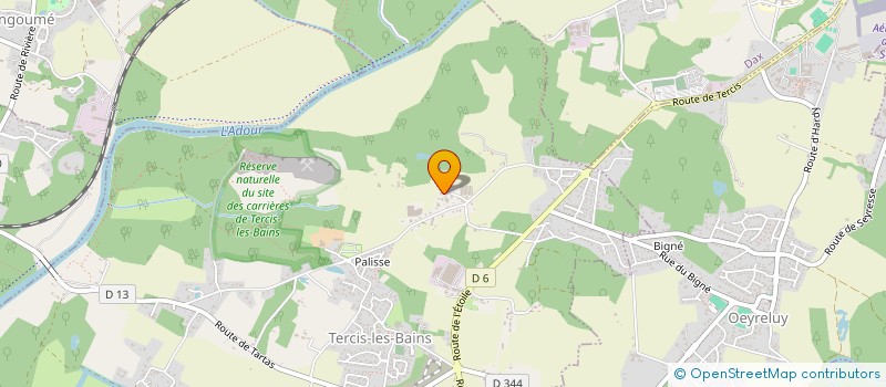 localisation de l'entreprise MADAME FRANCINE BARUCQ  TERCIS-LES-BAINS