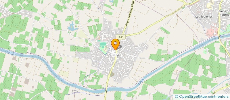 localisation de l'entreprise MADAME FRANCINE BATAILLE  CLAIRA