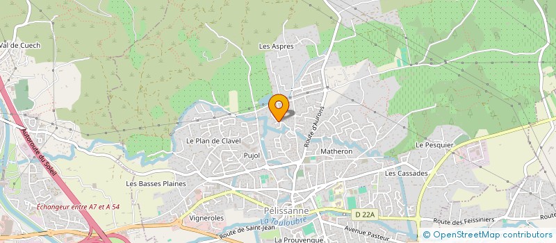 localisation de l'entreprise MADAME FRANCINE BATTISTI  PELISSANNE