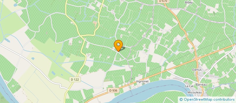 localisation de l'entreprise MADAME FRANCINE BAUDIN  SAINT-SULPICE-DE-FALEYRENS