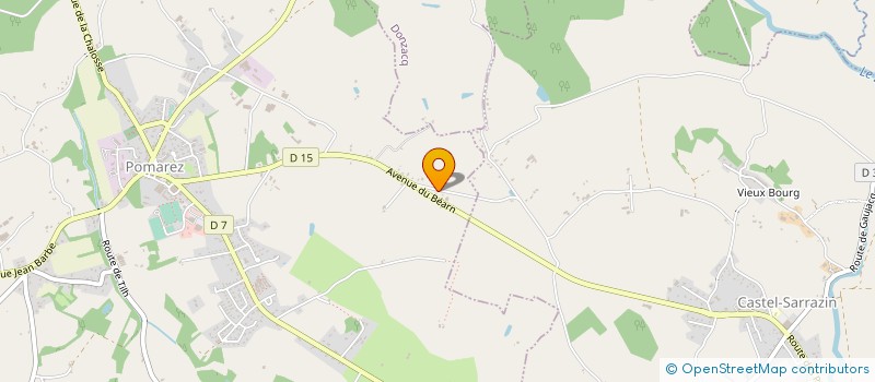 localisation de l'entreprise MADAME FRANCINE BAZILE  POMAREZ