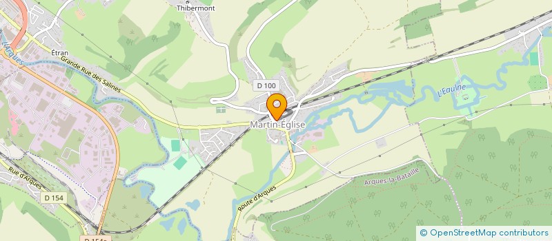 localisation de l'entreprise MADAME FRANCINE BECQUET  MARTIN-EGLISE