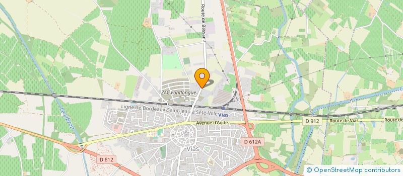 localisation de l'entreprise MADAME FRANCINE BELKORCHIA  VIAS