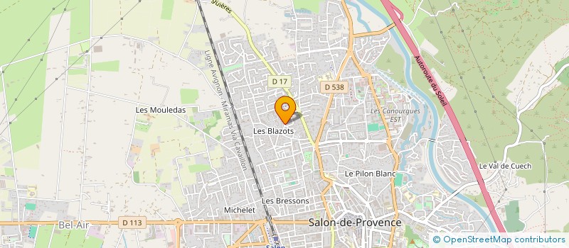 localisation de l'entreprise MADAME FRANCINE BELLAICHE  SALON-DE-PROVENCE