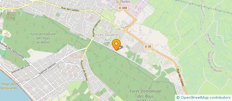 localisation de l'entreprise MADAME FRANCINE BERNARD à SAINT-JEAN-DE-MONTS