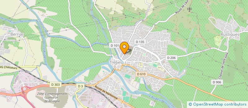 localisation de l'entreprise MADAME FRANCINE BES  TREBES