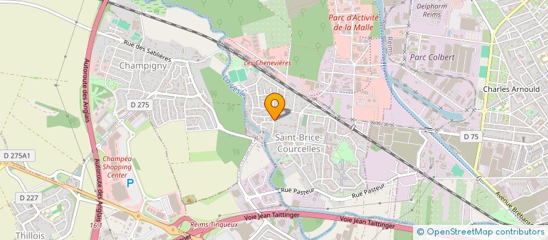 localisation de l'entreprise MADAME FRANCINE BLANGEZ à SAINT-BRICE-COURCELLES
