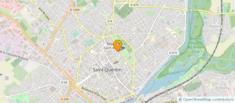localisation de l'entreprise MADAME FRANCINE BONARD  SAINT-QUENTIN