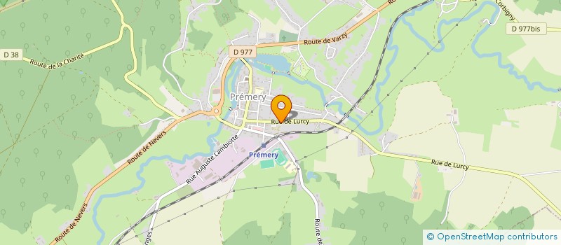 localisation de l'entreprise MADAME FRANCINE BOURGOIS  PREMERY