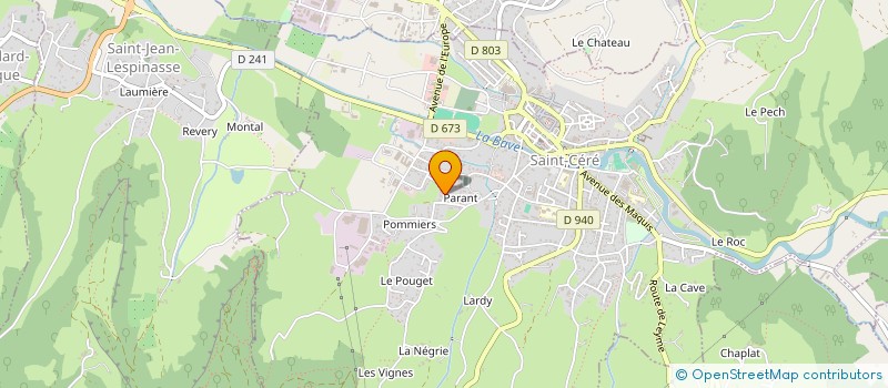 localisation de l'entreprise MADAME FRANCINE BRANDES  SAINT-CERE