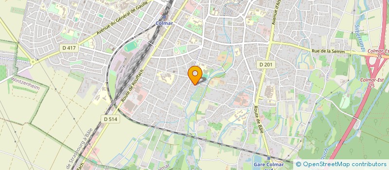 localisation de l'entreprise MADAME FRANCINE BROSSE  COLMAR