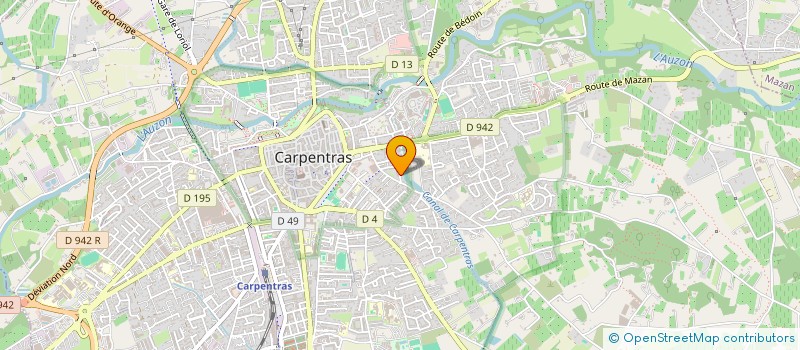 localisation de l'entreprise MADAME FRANCINE BRUNET à CARPENTRAS