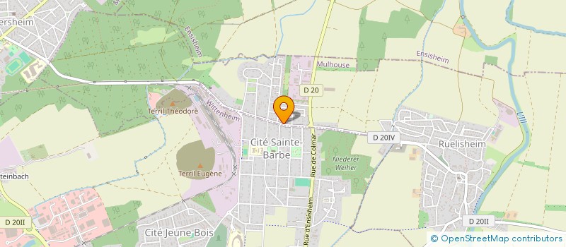 localisation de l'entreprise MADAME FRANCINE BUCHER  RUELISHEIM