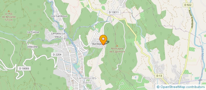 localisation de l'entreprise MADAME FRANCINE BUON  LAMALOU-LES-BAINS