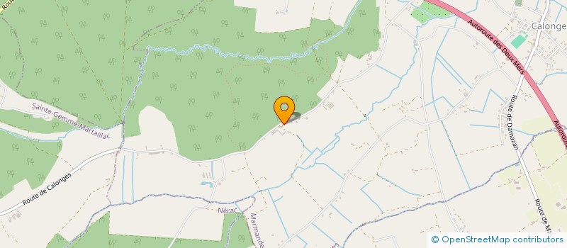 localisation de l'entreprise MADAME FRANCINE BUZIOL  CALONGES