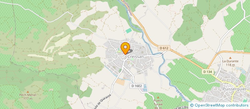 localisation de l'entreprise MADAME FRANCINE CALAS  CREISSAN