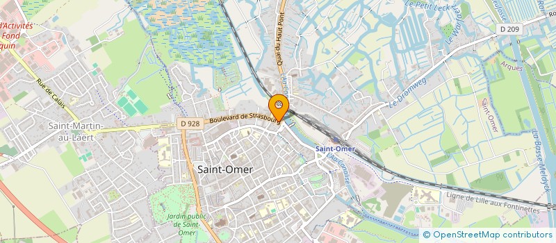 localisation de l'entreprise MADAME FRANCINE CALONNE  SAINT-OMER