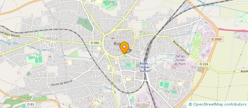 localisation de l'entreprise MADAME FRANCINE CANITROT  RIOM