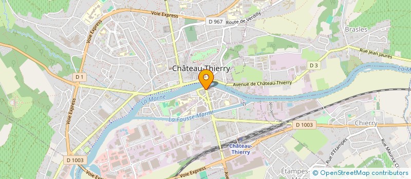 localisation de l'entreprise MADAME FRANCINE CARBONNEL  CHATEAU-THIERRY