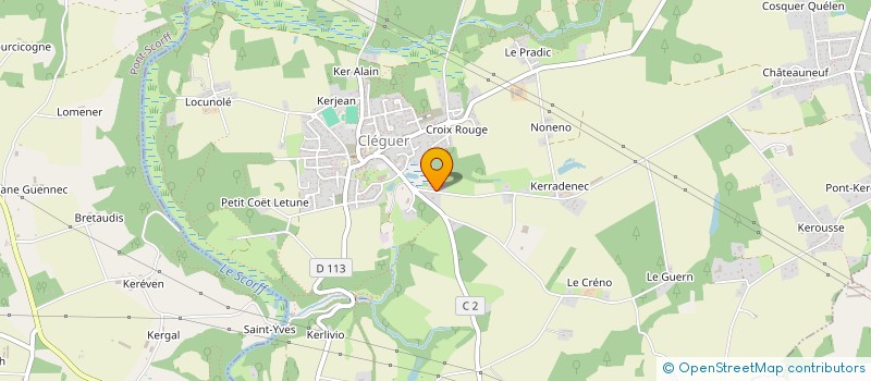 localisation de l'entreprise MADAME FRANCINE CARRIOU  PONT-SCORFF