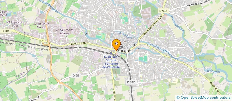 localisation de l'entreprise MADAME FRANCINE CESMAT  L'ISLE-SUR-LA-SORGUE