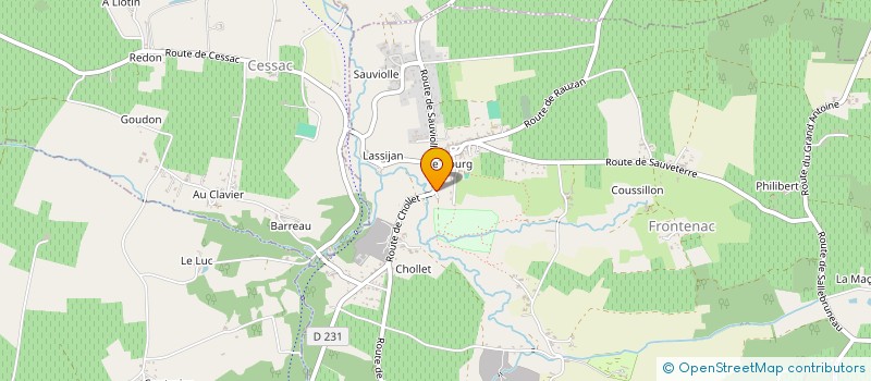 localisation de l'entreprise MADAME FRANCINE CHAILA  FRONTENAC