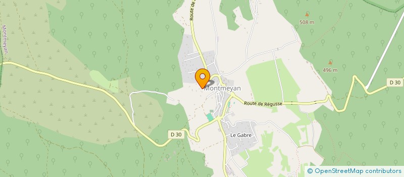localisation de l'entreprise MADAME FRANCINE CHAUMEAU à MONTMEYAN
