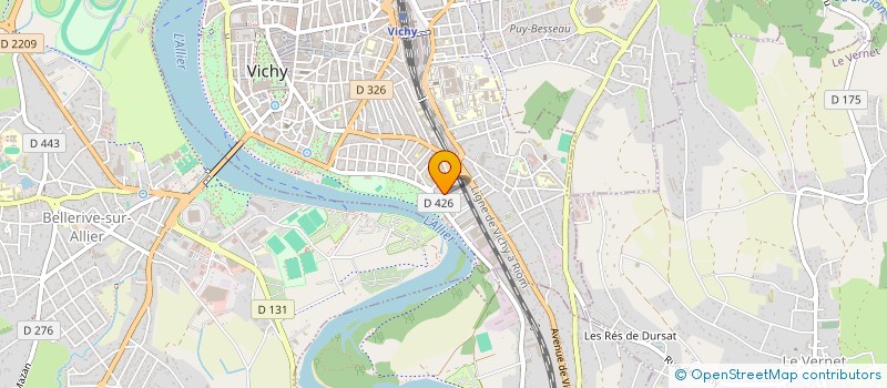 localisation de l'entreprise MADAME FRANCINE CHAUVEAU à VICHY