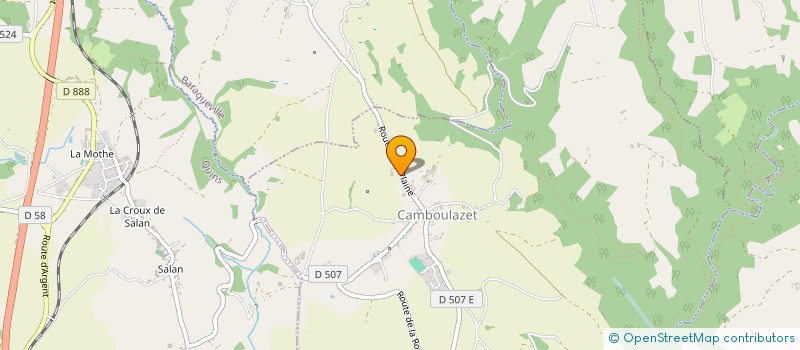 localisation de l'entreprise MADAME FRANCINE CHINCHOLLE  MOYRAZES