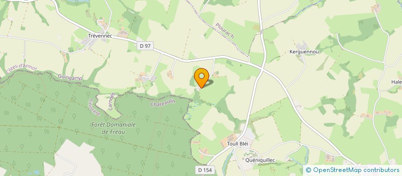 localisation de l'entreprise MADAME FRANCINE CHIQUER  CARNOET