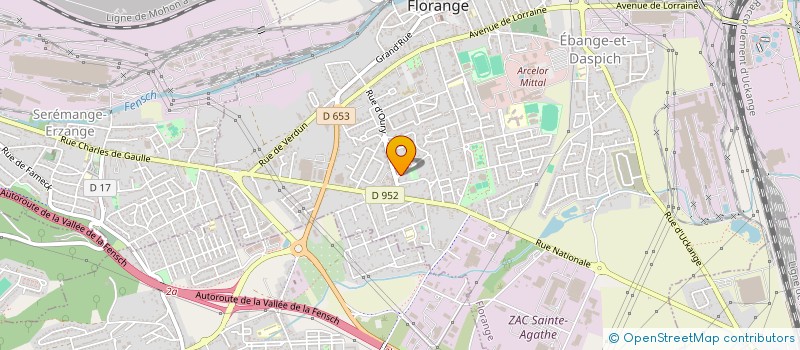 localisation de l'entreprise MADAME FRANCINE CLAUSI  FLORANGE