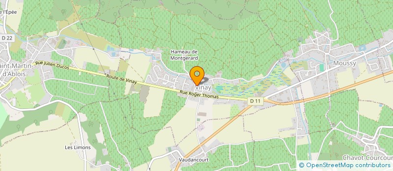 localisation de l'entreprise MADAME FRANCINE CLOSQUINET  VINAY