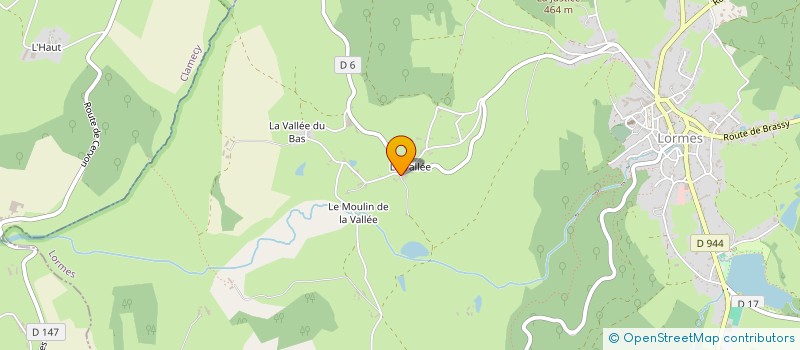 localisation de l'entreprise MADAME FRANCINE COLINOT  LORMES