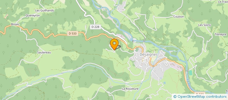 localisation de l'entreprise MADAME FRANCINE COPET  DESAIGNES