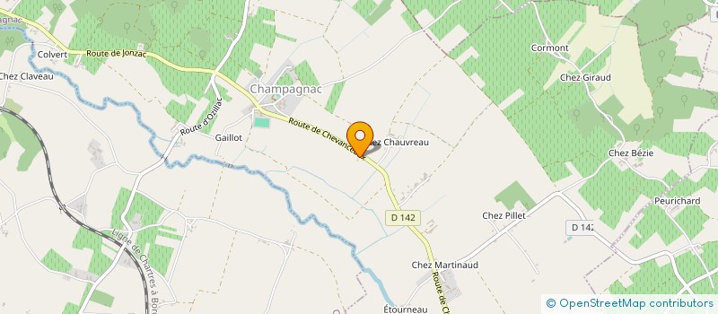 localisation de l'entreprise MADAME FRANCINE COUDERT à CHAMPAGNAC