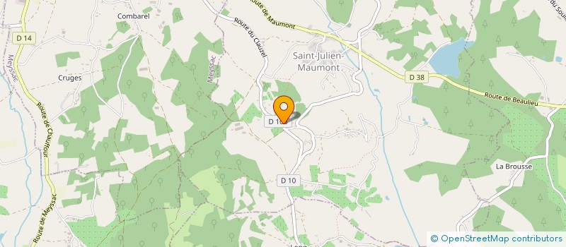localisation de l'entreprise MADAME FRANCINE COUDRE  SAINT-JULIEN-MAUMONT