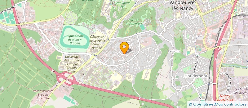 localisation de l'entreprise MADAME FRANCINE CUGNIN  VANDUVRE-LES-NANCY