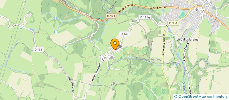 localisation de l'entreprise MADAME FRANCINE DAVID  EPERTULLY