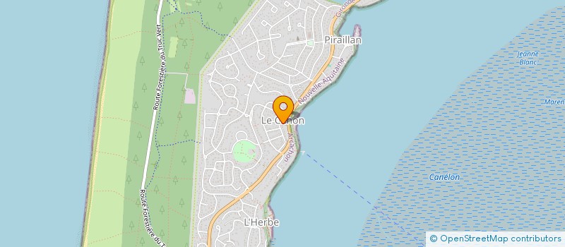 localisation de l'entreprise MADAME FRANCINE DE FREITAS  LEGE-CAP-FERRET