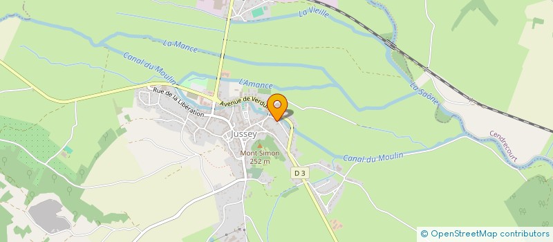 localisation de l'entreprise MADAME FRANCINE DE PAOLA  JUSSEY