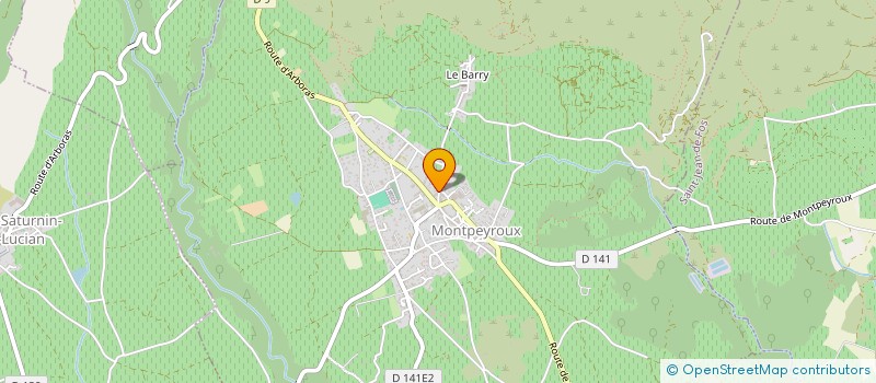 localisation de l'entreprise MADAME FRANCINE DEDIEU à MONTPEYROUX