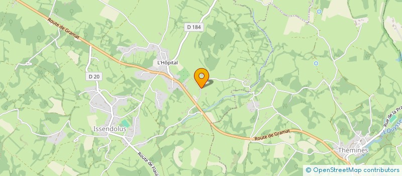 localisation de l'entreprise MADAME FRANCINE DELAMAIDE  ISSENDOLUS