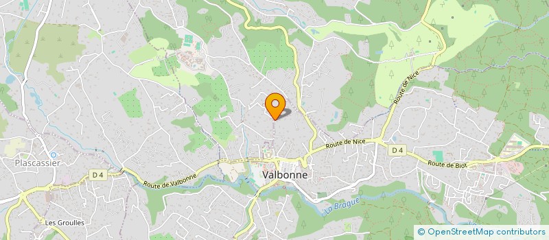 localisation de l'entreprise MADAME FRANCINE DELISLE  VALBONNE