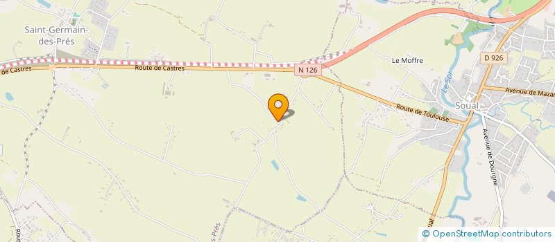 localisation de l'entreprise MADAME FRANCINE DELPAS  PUYLAURENS