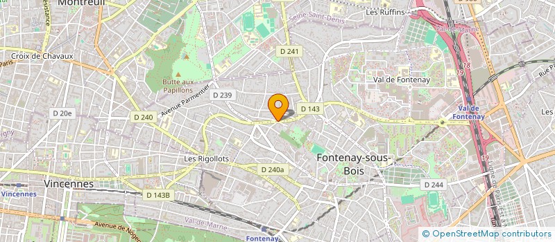 localisation de l'entreprise MADAME FRANCINE DEMOULIN à FONTENAY-SOUS-BOIS